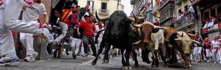 Enciero in Pamplona enciero, pamplona, spanje, evenement, vakantie