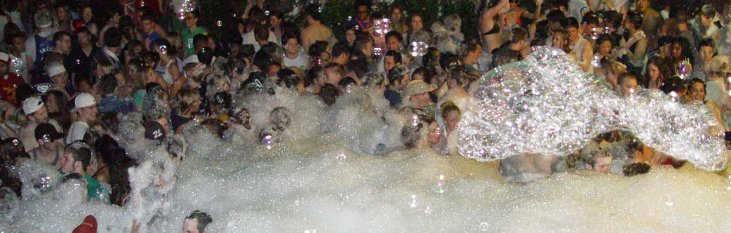 Schuimfeest lloret, spanje, vakantie