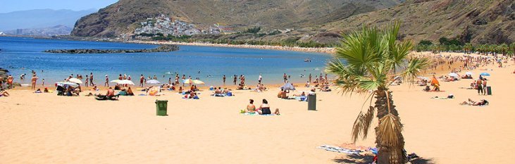 Strand op Tenerife strand, tenerife, canarische, eilanden